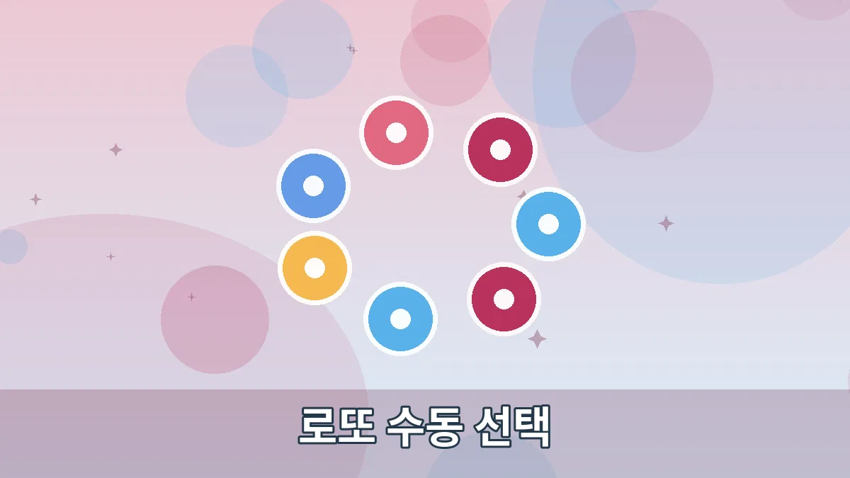 로또 수동 선택 안내 이미지 4