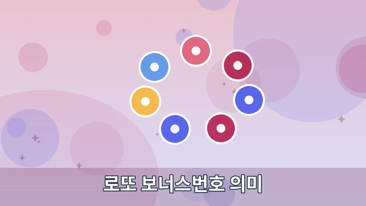 로또 보너스번호 의미 안내 이미지 5